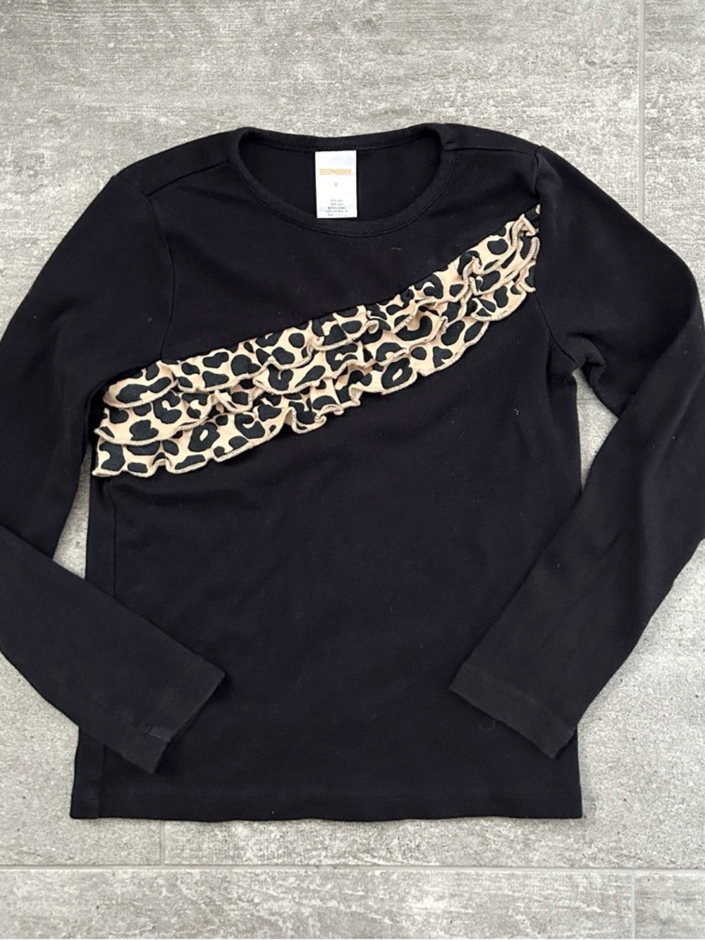 Gymboree Vintage City Kitty Cheetah Top Size 8